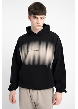 Czarna bluza BOXY z kapturem z nadrukiem z przodu, Rozmiar - 146, Kolor - Czarny ze sklepu REPORTER w kategorii Bluzy chłopięce - zdjęcie 189108743