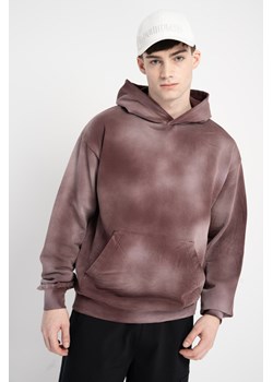 Bordowa bluza REGULAR z kapturem z efektem sprania, Rozmiar - 146, Kolor - Bordowy ze sklepu REPORTER w kategorii Bluzy chłopięce - zdjęcie 189108751