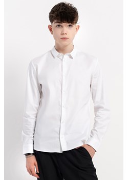 Biała koszula SLIM z długim rękawem, Rozmiar - 140, Kolor - Biały ze sklepu REPORTER w kategorii Koszule chłopięce - zdjęcie 189108764