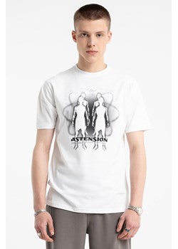 Biały t-shirt REGULAR z autorską grafiką z przodu, Rozmiar - 146, Kolor - Biały ze sklepu REPORTER w kategorii T-shirty chłopięce - zdjęcie 189109384