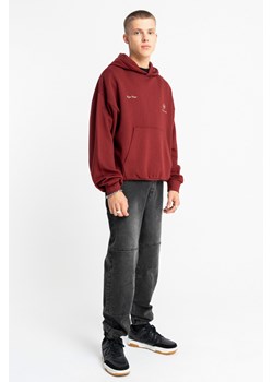 Czarne spodnie jeansowe typu joggery z modnymi przeszyciami, Rozmiar - 140, Kolor - Czarny ze sklepu REPORTER w kategorii Spodnie chłopięce - zdjęcie 189109621