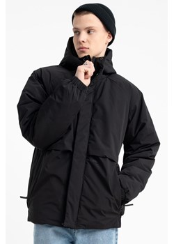 Czarna kurtka z kapturem lekko ocieplana, Rozmiar - 170, Kolor - Czarny ze sklepu REPORTER w kategorii Kurtki chłopięce - zdjęcie 189109753