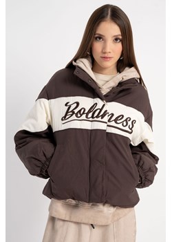 Brązowa kurtka ocieplana bez kaptura, Rozmiar - 152, Kolor - Brązowy ze sklepu REPORTER w kategorii Kurtki dziewczęce - zdjęcie 189109874