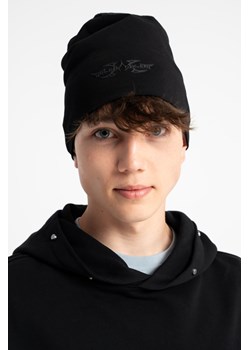 Czarna czapka zimowa z nadrukiem, Rozmiar -  r2, Kolor - Czarny ze sklepu REPORTER w kategorii Czapki dziecięce - zdjęcie 189109973
