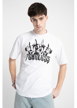 Biały t-shirt LOOSE z autorską grafiką z przodu, Rozmiar - 146, Kolor - Biały ze sklepu REPORTER w kategorii T-shirty chłopięce - zdjęcie 189110082