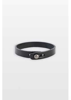 Czarna skórzana bransoletka, Rozmiar -  r2, Kolor - Czarny ze sklepu REPORTER w kategorii Biżuteria i zegarki dziecięce - zdjęcie 189110143