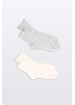 Skarpety z ozdobną falbanką 2-PAK, Rozmiar -  34, Kolor - Multikolor ze sklepu REPORTER w kategorii Skarpetki dziecięce - zdjęcie 189110150