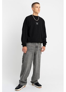 Szare spodnie jeansowe o kroju BAGGY, Kolor - Szary, Rozmiar - 182 ze sklepu REPORTER w kategorii Spodnie chłopięce - zdjęcie 189110232