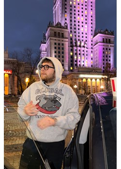 2005xReporter Szara bluza OVERSIZE z kapturem, Kolor - Szary, Rozmiar - S-- ze sklepu REPORTER w kategorii Bluzy chłopięce - zdjęcie 189110482