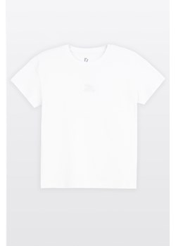 Biała bluzka REGULAR z krótkimi rękawami z minimalistycznym haftem, Rozmiar - 140, Kolor - Biały ze sklepu REPORTER w kategorii Bluzki dziewczęce - zdjęcie 189111133