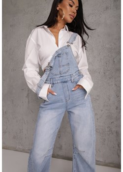 Niebieskie Jeansy Ogrodniczki z Nogawką Balloon z Bawełną Vimalliene ze sklepu renee.pl w kategorii Jeansy damskie - zdjęcie 189111631