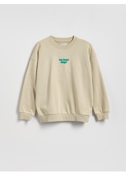 Reserved - Bluza oversize - beżowy ze sklepu Reserved w kategorii Bluzy chłopięce - zdjęcie 189111971