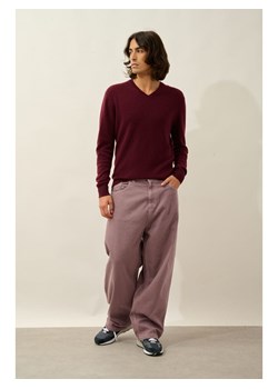 AUTHENTIC CASHMERE Kaszmirowy sweter "Agel" w kolorze bordowym ze sklepu Limango Polska w kategorii Swetry męskie - zdjęcie 189114403