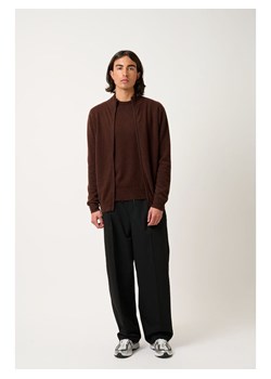 AUTHENTIC CASHMERE Kaszmirowy kardigan "Albaron" w kolorze ciemnobrązowym ze sklepu Limango Polska w kategorii Swetry męskie - zdjęcie 189114451