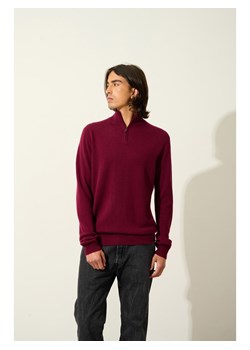 AUTHENTIC CASHMERE Kaszmirowy sweter "Ambin" w kolorze bordowym ze sklepu Limango Polska w kategorii Swetry męskie - zdjęcie 189114463