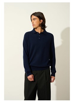 AUTHENTIC CASHMERE Kaszmirowy sweter "Charvet" w kolorze granatowym ze sklepu Limango Polska w kategorii Swetry męskie - zdjęcie 189114530