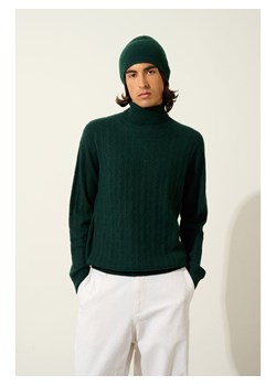 AUTHENTIC CASHMERE Kaszmirowy golf "Kona" w kolorze ciemnozielonym ze sklepu Limango Polska w kategorii Swetry męskie - zdjęcie 189114550