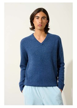 AUTHENTIC CASHMERE Kaszmirowy sweter "Victor" w kolorze niebieskim ze sklepu Limango Polska w kategorii Swetry męskie - zdjęcie 189114750