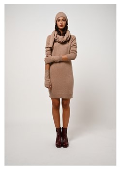 AUTHENTIC CASHMERE Kaszmirowa sukienka "Armet" w kolorze beżowym ze sklepu Limango Polska w kategorii Sukienki - zdjęcie 189114820