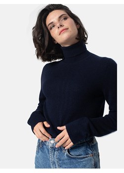 AUTHENTIC CASHMERE Kaszmirowy golf "Bise" w kolorze granatowym ze sklepu Limango Polska w kategorii Swetry damskie - zdjęcie 189114883