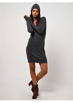 AUTHENTIC CASHMERE Kaszmirowa sukienka "Capelet" w kolorze antracytowym ze sklepu Limango Polska w kategorii Sukienki - zdjęcie 189114920