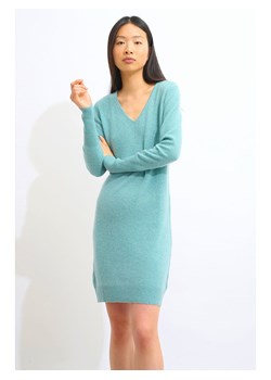 AUTHENTIC CASHMERE Kaszmirowa sukienka "Capelet" w kolorze turkusowym ze sklepu Limango Polska w kategorii Sukienki - zdjęcie 189114940
