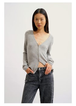 AUTHENTIC CASHMERE Kaszmirowy kardigan "Chalais" w kolorze szarym ze sklepu Limango Polska w kategorii Swetry damskie - zdjęcie 189115011