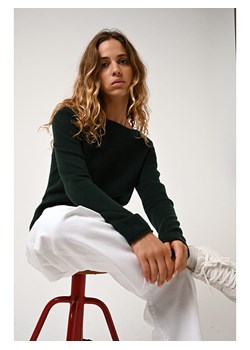 AUTHENTIC CASHMERE Kaszmirowy sweter "Criou" w kolorze ciemnozielonym ze sklepu Limango Polska w kategorii Swetry damskie - zdjęcie 189115123