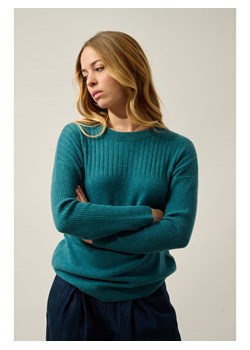 AUTHENTIC CASHMERE Kaszmirowy sweter "Daria" w kolorze morskim ze sklepu Limango Polska w kategorii Swetry damskie - zdjęcie 189115163