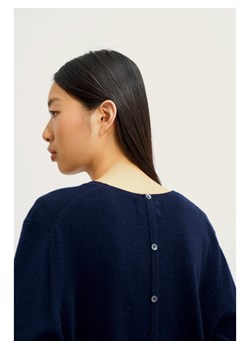 AUTHENTIC CASHMERE Kaszmirowy sweter "Estaris" w kolorze granatowym ze sklepu Limango Polska w kategorii Swetry damskie - zdjęcie 189115300