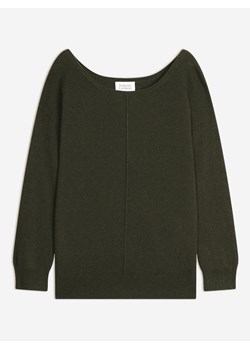 AUTHENTIC CASHMERE Kaszmirowy sweter "Faraut" w kolorze khaki ze sklepu Limango Polska w kategorii Swetry damskie - zdjęcie 189115382