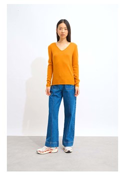 AUTHENTIC CASHMERE Kaszmirowy sweter "Galise" w kolorze pomarańczowym ze sklepu Limango Polska w kategorii Swetry damskie - zdjęcie 189115441