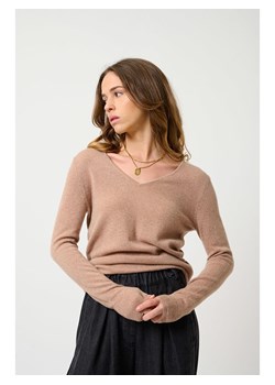 AUTHENTIC CASHMERE Kaszmirowy sweter "Galise" w kolorze jasnobrązowym ze sklepu Limango Polska w kategorii Swetry damskie - zdjęcie 189115450