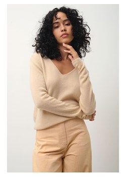 AUTHENTIC CASHMERE Kaszmirowy sweter "Galise" w kolorze beżowym ze sklepu Limango Polska w kategorii Swetry damskie - zdjęcie 189115464