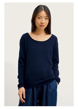 AUTHENTIC CASHMERE Kaszmirowy sweter "Lanfon" w kolorze granatowym ze sklepu Limango Polska w kategorii Swetry damskie - zdjęcie 189115583