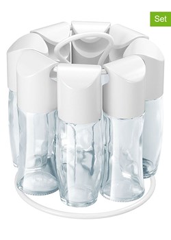 metaltex 9-częściowy zestaw w kolorze białym do przypraw - wys. 17 x Ø 15 cm ze sklepu Limango Polska w kategorii Młynki do soli i pieprzu - zdjęcie 189116111