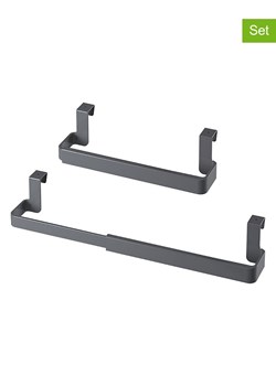 metaltex Uchwyty (2 szt.) "Flex-Bar" w kolorze szarym na ręczniki ze sklepu Limango Polska w kategorii Akcesoria i przechowywanie - zdjęcie 189116172