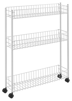 metaltex Wózek wielofunkcyjny "Fino" w kolorze srebrnym - 60 x 72 x 16 cm ze sklepu Limango Polska w kategorii Regały i witryny - zdjęcie 189116211