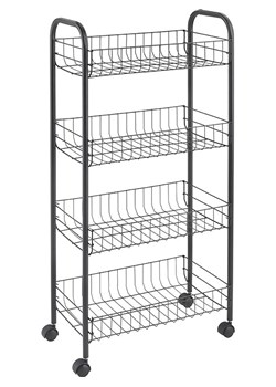 metaltex Wózek wielofunkcyjny "Ascona" w kolorze czarnym - 41 x 86 x 26 cm ze sklepu Limango Polska w kategorii Regały i witryny - zdjęcie 189116222