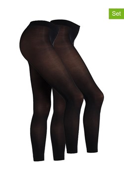 camano Legginsy (2 pary) "Online everyday" w kolorze czarnym - 60 DEN ze sklepu Limango Polska w kategorii Spodnie damskie - zdjęcie 189116511