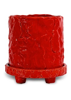 Byon Doniczka "Muddy" w kolorze czerwonym - wys. 18 x Ø 17,5 cm ze sklepu Limango Polska w kategorii Doniczki i osłonki - zdjęcie 189117080