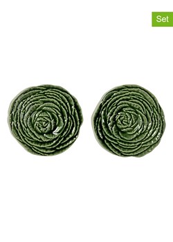 Byon Podkładki (2 szt.) "Veggie" w kolorze zielonym - Ø 10 cm ze sklepu Limango Polska w kategorii Akcesoria kuchenne - zdjęcie 189117154