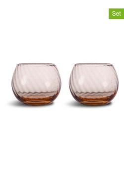 Byon Szklanki (2 szt.) "Opacity" w kolorze brzoskwiniowym - 220 ml ze sklepu Limango Polska w kategorii Naczynia - zdjęcie 189117273