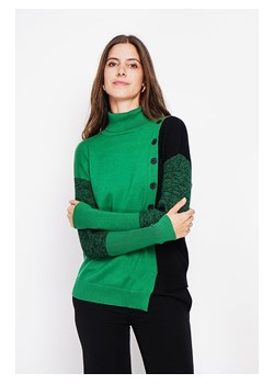 ASSUILI Sweter w kolorze zielono-czarnym ze sklepu Limango Polska w kategorii Swetry damskie - zdjęcie 189117510