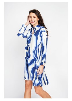 ASSUILI Sukienka w kolorze biało-niebieskim ze sklepu Limango Polska w kategorii Sukienki - zdjęcie 189117723