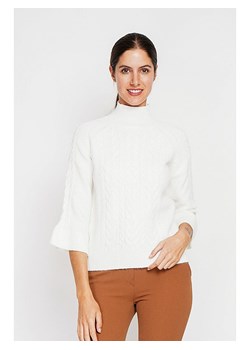 ASSUILI Sweter w kolorze białym ze sklepu Limango Polska w kategorii Swetry damskie - zdjęcie 189117813