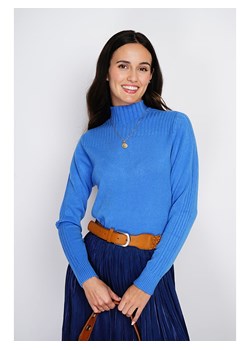 ASSUILI Sweter w kolorze niebieskim ze sklepu Limango Polska w kategorii Swetry damskie - zdjęcie 189118081