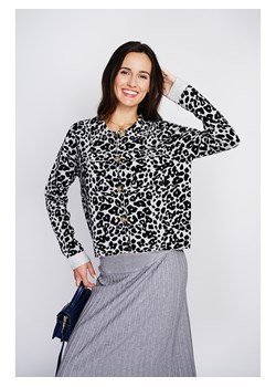 ASSUILI Kaszmirowy kardigan w kolorze szaro-czarnym ze sklepu Limango Polska w kategorii Swetry damskie - zdjęcie 189118113