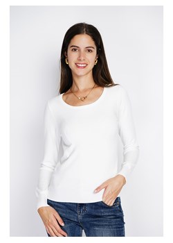 ASSUILI Sweter w kolorze białym ze sklepu Limango Polska w kategorii Swetry damskie - zdjęcie 189118203