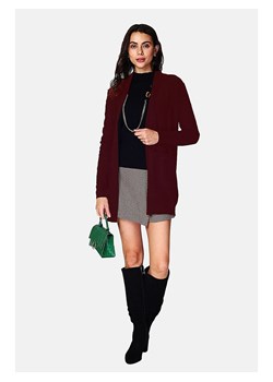 ASSUILI Kardigan w kolorze ciemnoczerwonym ze sklepu Limango Polska w kategorii Swetry damskie - zdjęcie 189118281